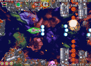Darius Gaiden for Arcade - Shooting a barrier...