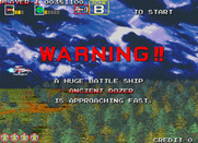 Darius Gaiden for Arcade - Warning!! A huge battleship - Ancient Dozer - is approaching fast.
