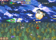 Darius Gaiden for Arcade - Collect that red shield to increase your firepower...