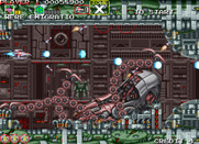 Darius Gaiden for Arcade - Grand Octopus appears as a mini-boss.