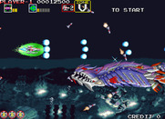 Darius Gaiden for Arcade - The boss of Zone V, Risk Storage, arrives...