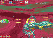 Darius Gaiden for Arcade - This boss is called Neon Light Illusion...and the bright lights and patterns can distract you!