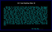 3 Card High Low Poker for IBM PC/Compatibles - Instructions part 1 of 2.