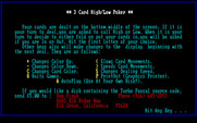 3 Card High Low Poker for IBM PC/Compatibles - Instructions part 2 of 2.