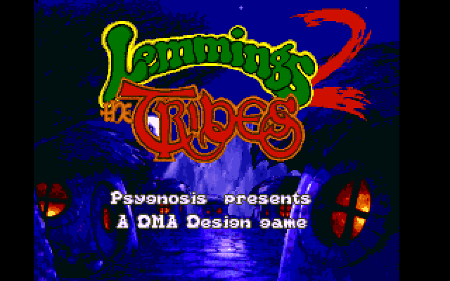 Lemmings 2: The Tribes IBM PC/Compatibles Screenshot: The game credits and introduction begins.