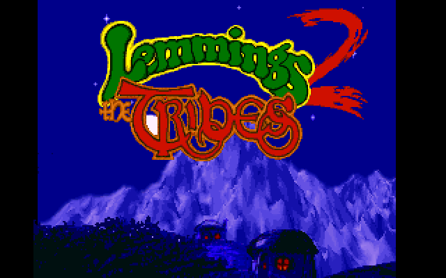 Lemmings 2: The Tribes IBM PC/Compatibles Screenshot: Title screen.