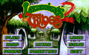 Lemmings 2: The Tribes for IBM PC/Compatibles - The main menu.