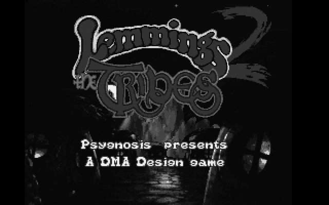 Lemmings 2: The Tribes IBM PC/Compatibles Screenshot: The game credits and introduction sequence begins.