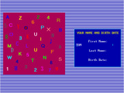 10 Best Fortune Teller for IBM PC/Compatibles - Entering some information for numerology.