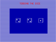 10 Best Fortune Teller for IBM PC/Compatibles - Tossing the dice.