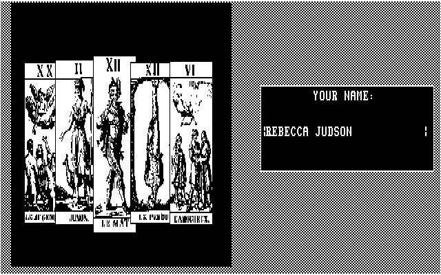 10 Best Fortune Teller IBM PC/Compatibles Screenshot: Time for a tarot card reading...