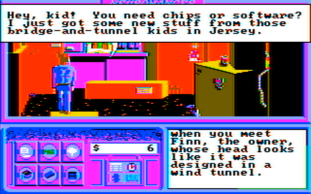 Neuromancer IBM PC/Compatibles Screenshot: Need anything here?