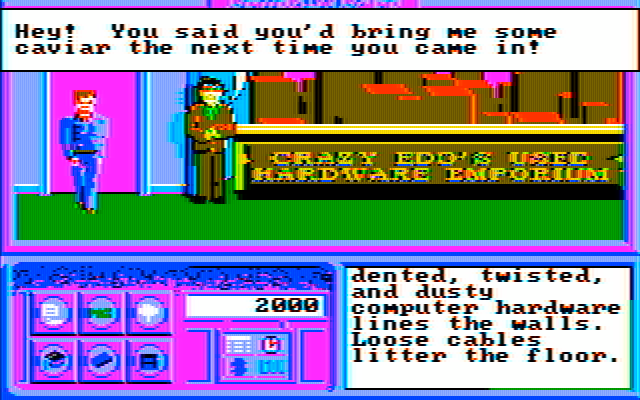 Neuromancer IBM PC/Compatibles Screenshot: Crazy Edo's!