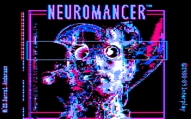 Neuromancer IBM PC/Compatibles Screenshot: Title screen.