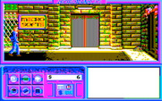 Neuromancer for IBM PC/Compatibles - Outside the Microsofts shop.