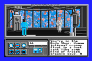 Neuromancer for Apple IIgs - Inside the body shop.