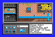 Neuromancer for Apple IIgs - Inside a cheap hotel.