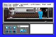 Neuromancer for Apple IIgs - I'm under arrest...oops, should have paid the bill...