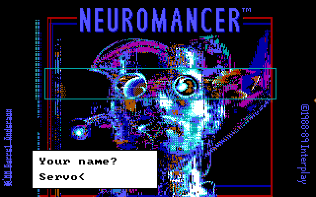 Neuromancer IBM PC/Compatibles Screenshot: Creating a new character.