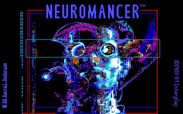Neuromancer IBM PC/Compatibles Screenshot: Title screen.