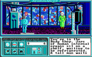 Neuromancer for IBM PC/Compatibles - Visiting the body shop.