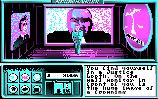 Neuromancer IBM PC/Compatibles Screenshot: This can't be good...