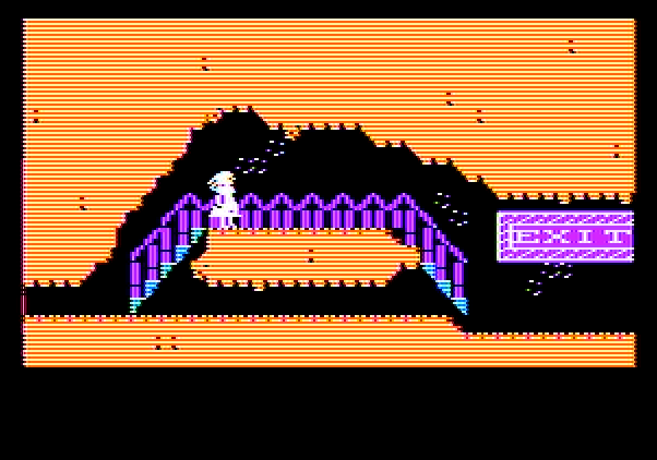Alice in Wonderland Apple II Screenshot: Why do I suspect this isn't really the exit?