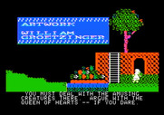 Alice in Wonderland for Apple II - The game demo provides some clues on how to play the game.