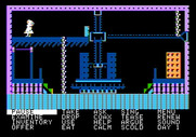 Alice in Wonderland for Apple II - Exploring the house before setting out.