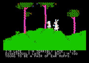 Alice in Wonderland for Apple II - The white rabbit is very late!