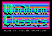 Alice in Wonderland for Apple II - Loading screen featuring the Windham Classics logo.