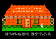 Alice in Wonderland for Apple II - Game demo and credits, second screen...