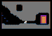 Alice in Wonderland for Apple II - You can crawl through narrow passages.