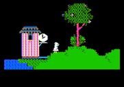 Alice in Wonderland for Apple II - Time is of the essence, keep an eye on the clock.