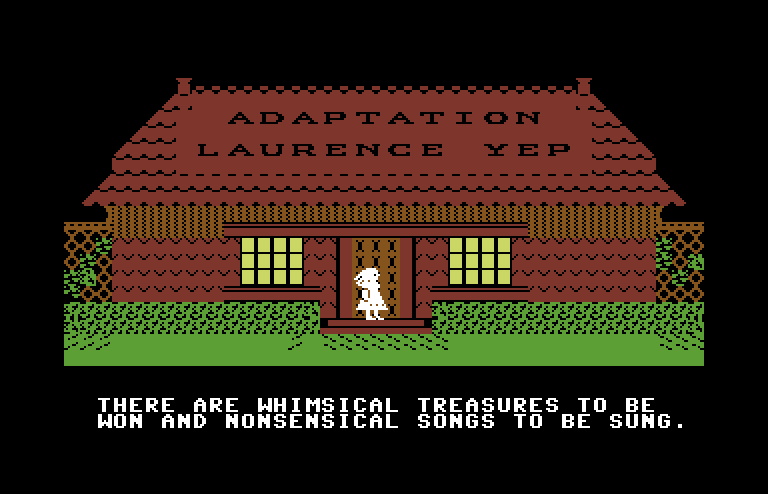 Alice in Wonderland Commodore 64 Screenshot: Game demo and credits continued.