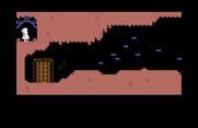 Alice in Wonderland for Commodore 64 - Somehow I got transported to this narrow corner in the upper left.
