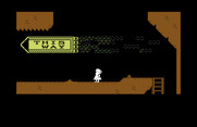 Alice in Wonderland for Commodore 64 - The sign says go left; ok, I'll give it a try!