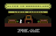 Alice in Wonderland for Commodore 64 - Title screen.