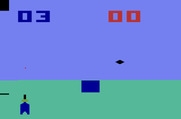 Skeet Shoot for Atari 2600 - Oops, I fired straight up when the target went to the right...
