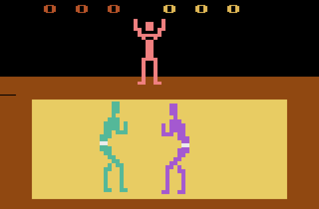 Karate Atari 2600 Screenshot: Starting screen.