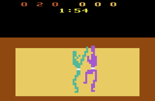 Karate Atari 2600 Screenshot: The fight begins...