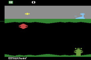 Exocet for Atari 2600 - Enemy tower approaches...
