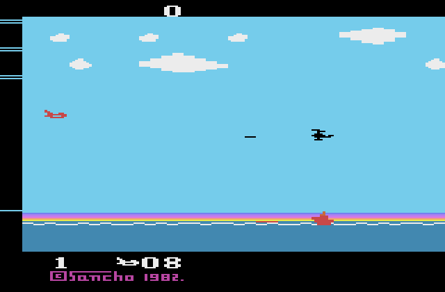 Sea Hawk Atari 2600 Screenshot: Game start.