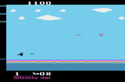 Sea Hawk for Atari 2600 - I was hit! Escaping in a parachute...