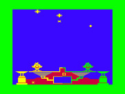 Peanut Butter Panic for TRS-80 Color Computer - Game start.