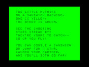 Peanut Butter Panic for TRS-80 Color Computer - Welcome to the game!