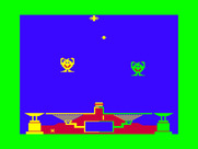 Peanut Butter Panic for TRS-80 Color Computer - Leaping in the air!