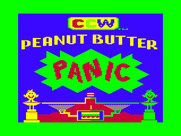 Peanut Butter Panic for TRS-80 Color Computer - Title screen.