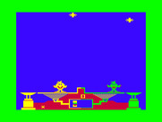 Peanut Butter Panic for TRS-80 Color Computer - Those items at the top are higher and harder to reach...