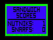 Peanut Butter Panic for TRS-80 Color Computer - Game over; here's the score...